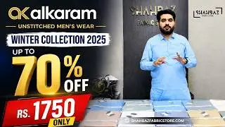 Alkaram Studio Unstitched Men&rsquo;s Wear | Premium Wrinkle-Free Fabric | Winter Collection 2025 |