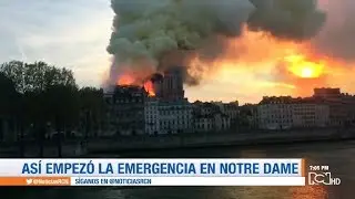Así se registró el incendio en la Catedral de Notre Dame en París, Francia