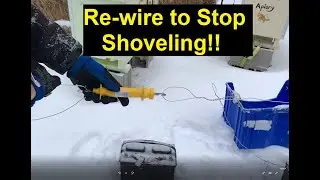 Bee Yard Electric Fence Re-wire For No Shoveling - JerBee Apiary