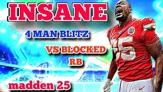 INSANE 4 MAN BLITZ VS A BLOCKED RB IN MADDEN 25 PLUS A NEW WAY OF RUNNING THIS POPULAR DEFENSE!
