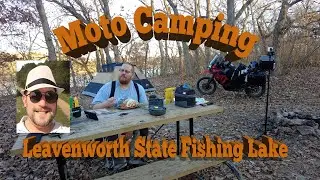 Motorcycle Camping at Leavenworth State Lake, Camp and Cook.