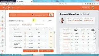 Keyword research cu Ubersuggest