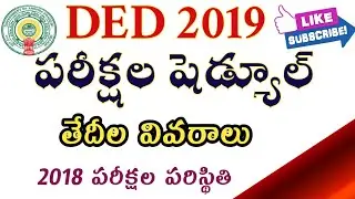 AP DED 2019 పరీక్షల షెడ్యూల్ !  2018 Managment పరిస్థితి ! Telugu all in one channel 9