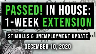 (UPDATE!) $600 SECOND STIMULUS CHECK UPDATE & $300 LWA & FPUC UNEMPLOYMENT BENEFITS 12/10/2020