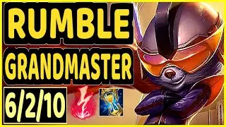 RUMBLE - 6/2/10 KDA GAMEPLAY - EUW Ranked GRANDMASTER