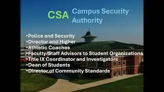 Clery Act Training presentation