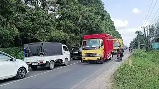 Dua kecelakaan disatu tempat..kemacetan terjadi 