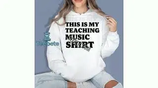 This Is My Teaching Music Shirt Funny Retro Teacher Band Shirt