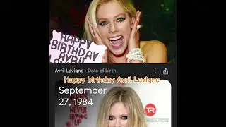 Avril Lavigne Birthday @AvrilLavigne #birthday #singer