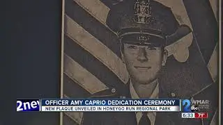 New plaque in Perry Hall to remember the service of Baltimore County Police Officer Amy Caprio