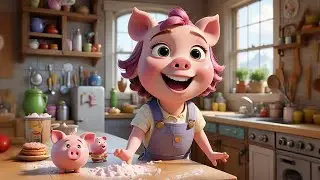 Pinky Pig Makes a Cake | Fun Baking Song for Kids | Nursery Rhymes and Baby Songs