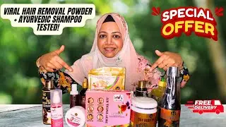 I Tried This Viral Hair Removal Powder & Ayurvedic Shampoo &ndash; PR Unboxing That SHOCKED Me!