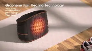 Graphene heated far infared massage waist belt from PMA group