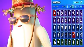 🔥 UNPEELY SKIN SHOWCASE WITH ALL FORTNITE DANCES & EMOTES 😱