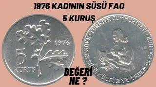 1976 YILI FAO 5 KURUŞ HATIRA PARASI 