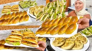 تشكيلة من المملحات بعجين واحد👌🏻وحشوات مختلفة اقتصادية ولذيذة😋هادو غادي ينفعوك لرمضان ☺️