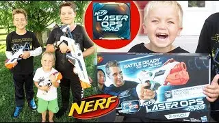 NEW Nerf Laser Ops Pro Laser Tag! | Crazy8Family