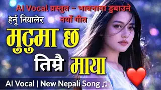 Mutu Ma chha Timrai Maya - AI Vocal | New Nepali Song 2025 | Official Lyrics by Raj K. Dhimal