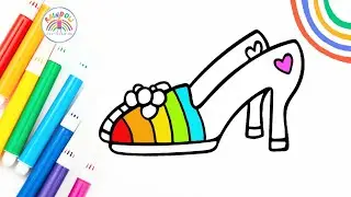 How to Draw High Heels Easy | Cute High Heels Drawing Easy 🌈 👠