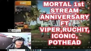 MortaL Iconic Novaking PotHead on Livestream || MortaL 1st stream anniversary ||funny moments