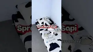 Motif lucuu sapi 🐄🐮#spreimurah #spreimurah #bedroom #spreilucu #sapi #spreilucu