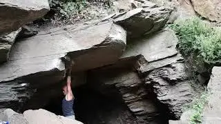 Glupsch 7b+ Avalonia Fuchurs Höhle Herdecke Ruhrtal