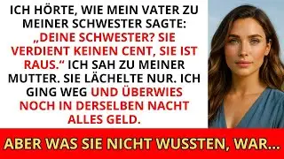Meine Eltern sagten zu meiner Schwester: „Deine Schwester? Sie verdient keinen Cent – sie ist raus.“