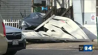 Residents of Bethalto cleaning up debris from strong winds during Friday&rsquo;s storms