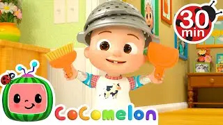 Clean Machine + 30 Minutes of Cocomelon Songs | Trick or Treat | Spooky Halloween Stories For Kids