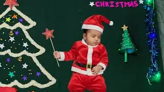 Christmas Theme🎄 photoshoot ideas/ new born baby christmas photoshoot/ creative monthly photography 