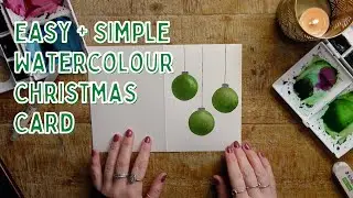 Simple Watercolour Christmas Card Ideas | Easy DIY Christmas Cards