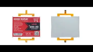 Large 12.48 inch E-paper Display Color E-ink Screen, Black, White and Red, Three Colors, GDEY1248Z51