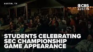 UT students share excitement ahead of Horns' SEC championship game appearance