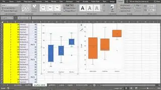 Excel (2019) &mdash; параллельная диаграмма ящиков