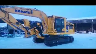 Экскаватор Komatsu PC210LC   адаптация харвестер + харвестерная головка PONSSE  H7HD