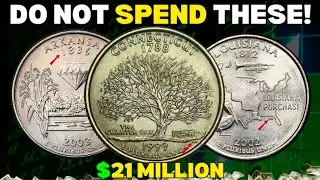 Top 8 Most Valuable State Quarters That Are Worth Millions In 2025 - Check Your Change For These! 