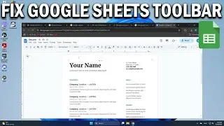 How To Fix Toolbar Missing in Google sheets - Easy Fix