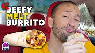 Taco Bell NEW Beefy Melt Burrito Food Review
