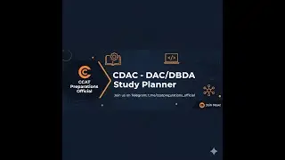 CDAC - DAC/DBDA Study Planner
