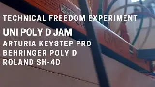 UNI POLY D JAM Arturia KeyStep Pro Behringer Poly D Roland SH-4d