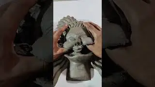 ❤️🔱maa durga idol making 🙏🙏 // durga maa face making#durgamaa#durgapuja#durga#shorts#viral#trending