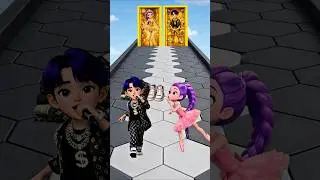 POV 🩰 Who Wins? Rumi or Jinu in the Ballet Run! #kpopdemonhunters #shorts