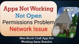 How To Fix Mini Block Craft App not working | Not Open | Space Issue | Keeps Crashing Problem