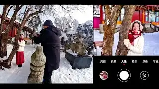 雪景人像不会摆动作、不会用光？3个技巧让你告别平淡，拍出故事感 #手机拍照技巧