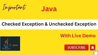 Checked Exception & Unchecked Exception In Java | Exception Handling | Hindi | #19