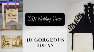 10 Amazing Wedding Decor Ideas You Can Make With an OMTech Polar  Desktop Laser Engraver
