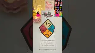 Squid Game 3🦑 DIY Dalgona Candy Pop Up Invitation Card Tutorial