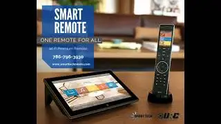 Simplify home entertainment with the URC remote control. 