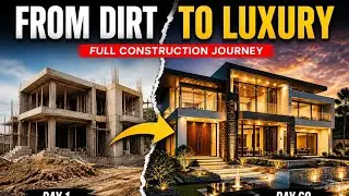 Luxury House Construction Transformation | Start to Finish Cinematic Build #buildingconstruction