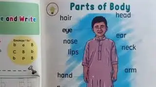 SNC ENGLISH ,GRADE Nursery Prep. Learning parts of body,Snc New Syllabus 2021